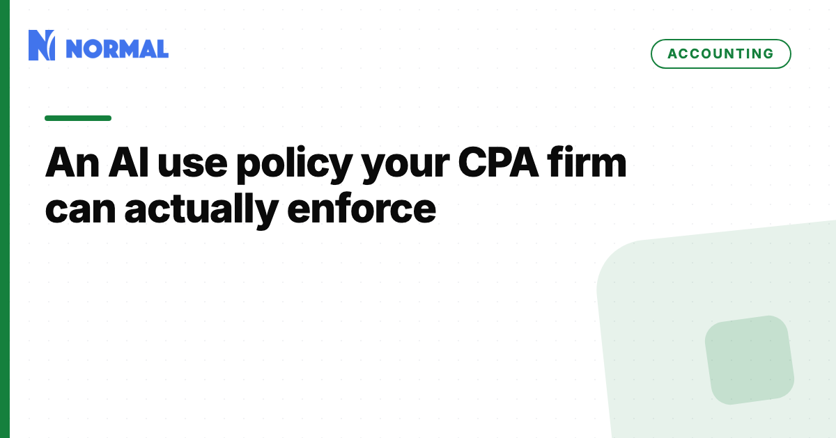 An AI use policy your CPA firm can actually enforce